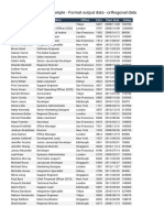 DataTables Example - Format Output Data - Orthogonal Data