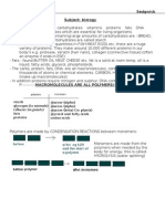 Biology AS Level Work - 2