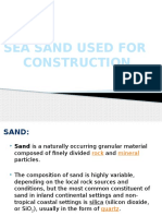 Sea Sand Used For Construction