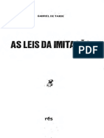 As Leis Da Imitação - Gabriel de Tarde