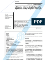 NBR 13932 - Instalacoes Internas de Gas Liquefeito de Petroleo (GLP) - Projeto E Execucao