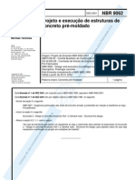 NBR 09062 - Abnt - Projeto E Execução de Estruturas de Concreto Pré-Moldado