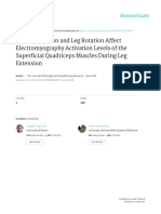 Range of Motion and Leg Rotation Affect EMG Activation Levels of The Superficial Quadriceps Muscles During Leg Extension.