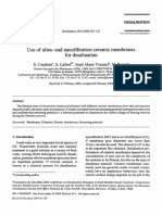 Use of Ultra and Nanofiltration Ceramic Membranes For Desalination 2004 Desalination