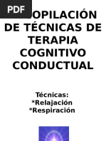 Técnicas de La Terapia Cognitivo Coductual