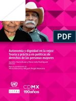 Autonomia y Dignidad en La Vejez Teoria y Practica en Politicas de Derechos