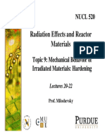 Radiation Effects and Reactor Materials Materials: NUCL 520 NUCL 520