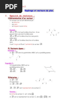 Reperage Et Vecteurs Du Plan