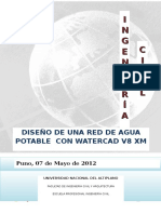 Diseño de Una Red de Agua Potable Con Watercad V8 XM