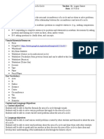 Area of A Circle Lesson Plan