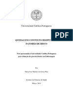 Tese - Quedas em Contexto Hospitalar - Fatores de Risco