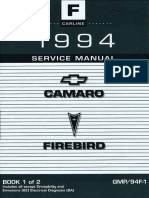 1994 Chevrolet Camaro & Pontiac Firebird Service Manual Volume 1