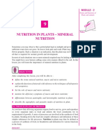 Nutrition in Plants - Mineral Nutrition: Module - 2