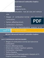 Syllabus:: Unit I Spark Ignition Engines