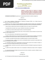 LEI #12.334.10 - Politica Nacional de Seguranca de Barragens PDF