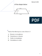 Area Perimeter and Volume Review