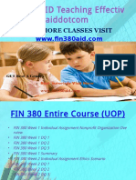 FIN 380 AID Teaching Effectively Fin380aiddotcom