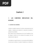 CAPITULO 1 Las Compañías Mercantiles Del Ecuador