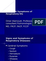 Signs and Symptoms of Respiratory Diseases