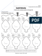 Math Worksheet Three Digit Subtraction With and Without Regrouping PDF