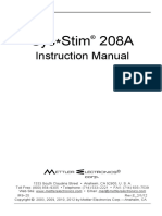 Mettler Sys Stim 208A User Manual