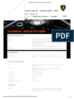 Lamborghini Aventador LP 700-4 Technical Specifications