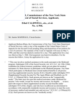 Barbara Blum, Commissioner of The New York State Department of Social Services, Applicant v. Ethel Caldwell, Etc. No. A-946, 446 U.S. 1311 (1980)