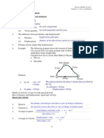 Chapter 2 Force and Motion TEACHER's GUIDE