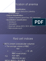 Classification of Anemia