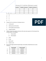 IB HL Chemistry Atomic Structure Questions