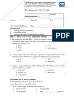 PART I: (Please Answer On The QUESTION SHEET) : F E - GTP 8 Intake Index 1