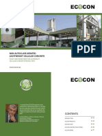 ECOCON Plants For Production Non-Aerated Lightweight Cellular Concrete Products