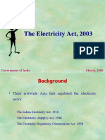 Main Features of Electricity Act 2003