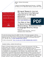 The Role of Heritage Language in Social Interactions and Relationships