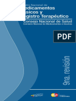 2014 Cuadro Nacional de Medicamentos Básicos y Registro Terapéutico