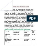 Gas Turbine Application