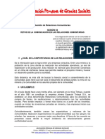 Retos de La Comunicación en Las Relaciones Comunitarias - Sesión 4