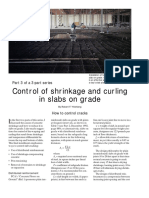 Control of Shrinkage and Curling in Slabs On Grade: Part 3 of A 3-Part Series