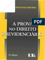 A Prova No Direito Previdenciário - Wladimir Novaes Martinez - 2015