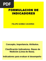 Formulacion de Indicadores