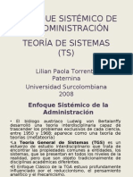 Enfoque Sistémico de La Administración