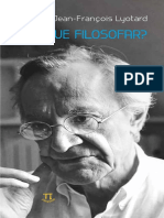 Lyotard, Jean - François. Por Que Filosofar