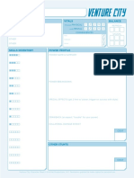 Venture City Character Sheet