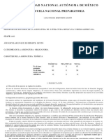 Plan Literatura 6 Enp PDF