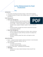 Strategies For Enhancement in Food Production: Animal Husbandry