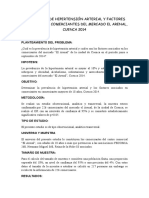 Prevalencia de Hipertensión Arterial y Factores Asociados en Comerciantes Del Mercado El Arenal