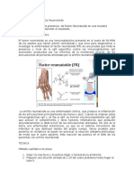 PRACTICA 9 Factor Reumatoide