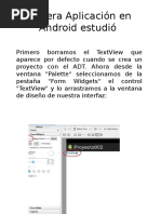 Primera Aplicación en Android Estudió