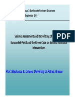 Stephanos Dritsos - Seismic Assessment and Retrofitting of Structures - Eurocode8-Part3 and The Greek Code On Seismic Structural Interventions'