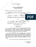 Loan Agreement With Pledge